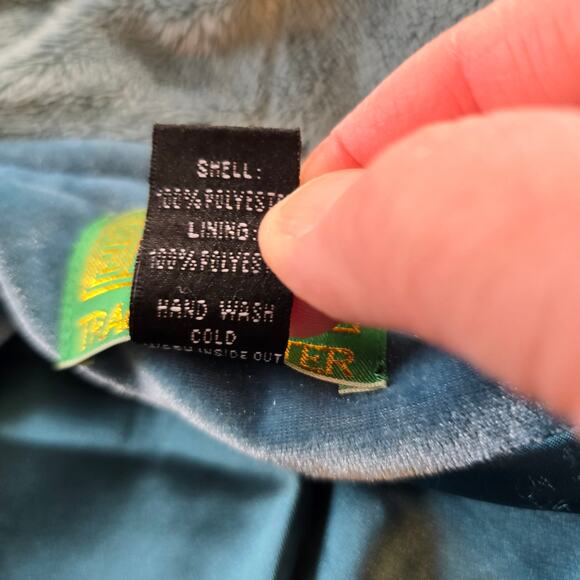 Tracy Porter Hooded Jacket Women's S Teal Blue Floral Ribbon Trim Polished Boho - Picture 9 of 10